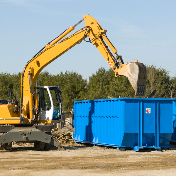 what size residential dumpster rentals are available in Willow Street